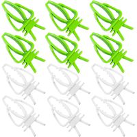 12 PCS Bird Cage Food Clips Plastic Bird Cage Feeder Clips Vegetable Holder Fruit Feeder Parrot Fruit Clip Pet Cage Accessories for Parrots Cockatiels Parakeets Small Animals