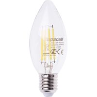 Litecraft Light Bulb 4 Watt E27 Edison Screw Candle Daylight LED - Clear