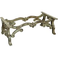 Base para patas de mesa de jardín Estructura maciza de hierro y hierro fundido, para interior y exterior Encimeras de vidrio