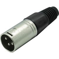 XLR mâle, droit Kash 55002-S Nombre de pôles: 3 noir 1 pc(s)