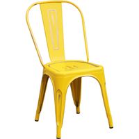 Révolution du style industriel inoxydable en acier inoxydable. Yellow