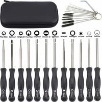 Tournevis reglage carburateur Lot de 12 outils de réglage carburateur avec scredrivers acircle pour petit moteur 2 temps pour Husqvarna pour tronçonneuse tronconneuse husqvarna