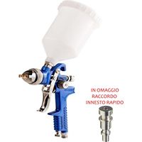 Aerografo H-827 ASTURO pistola aria HVLP a gravità verniciatura verniciare 600cc ugello Ø 1,7 mm