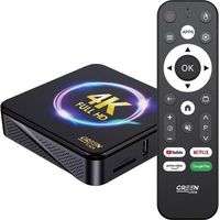 Android TV Box Profissional - 4K Ultra HD, Wi-Fi Dual Band, Controle Remoto Inteligente Transforma TV em Smart para Streaming e Aplicativos