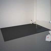 Schulte Duschwanne, DWM-Tec, mit Steinstruktur, Farbe: Anthrazit, Größe: 90 x 140 cm