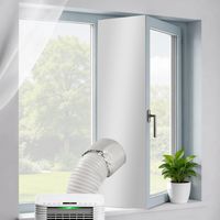 500 cm Caulking Window Air Conditioner for Tumble Dryer Air Conditioner Effectively Blocks Hot Air Suitable for Windows, Skylights and Sliding Windows (Drawstring)