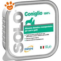 DRN Dog & Cat SOLO Coniglio - DRN Dog & Cat SOLO Coniglio - Vaschetta Da 100 Gr