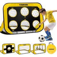 Cage de Foot Enfant Exterieur, Pliable But de Foot Enfant avec Sac Porté, 4 Modes Cage de Foot Pop-up 120 x 80 x 80 cm, pour Jardin, la Cour, Plage