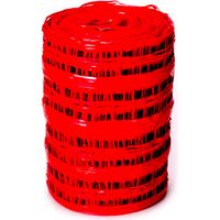Grillage avertisseur NF rouge 30cm – 100 mètres – Mailles 40x40 pour délimitation de chantiers – Résistant aux intempéries – Courant