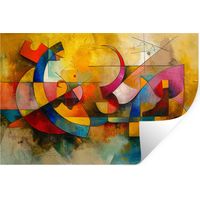 ADESIVO DA PARETE Arte - Astratto - Moderno 120x80 cm
