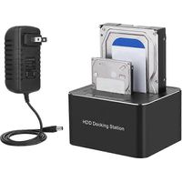 Station d'accueil de lecture de disques durs USB 3.0 SATA haute vitesse - Duplicateur de disques durs - Prise US