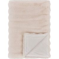 Galena plaid fausse fourrure blanc.