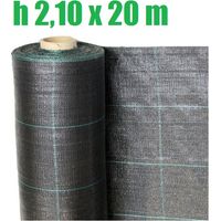 TELO PER PACCIAMATURA NERO QUADRETTATO TESSUTO POLIPROPILENE ANTISTRAPPO - mt 20 x 2,10 H