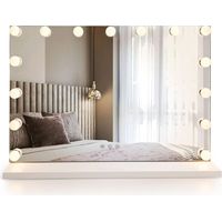 MIRROR REA HOLLYWOOD WHITE 80X60 LED