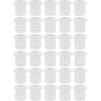 Lot de 30 attaches pour embouts auriculaires, petits tubes souples et transparents en plastique, accessoires