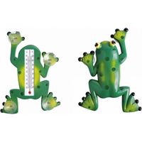 Thermomètre de fenêtre en forme de grenouille avec ventouses 24 cm