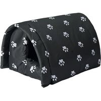 Outdoor Cat House, Winter Resistant, Waterproof and Warm, Pet House with Soft Lining, Foldable, Weatherproof, Shelter for Stray Pets, 42x31x28cm