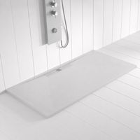 Receveur de douche Resine WIDE Gris (grille coloure) - 70x120 cm - Grille + Valve OFFERTE