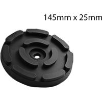 Tampone Cuffia Gomma Ponte Elevatore 145x25mm Ricambio Sollevatore Ponti Nero
