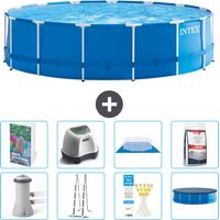 Intex Piscine Tubulaire Ronde - 457x122 cm - 9-pièces S649