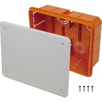 Cassetta Di Derivazione Da Incasso Muro IP40 Con Coperchio e Viti 160X130X70mm