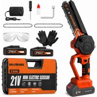 Mini tronçonneuse sans fil 6'' 21V 900W avec 2 batteries