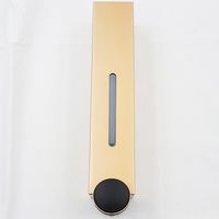 Badezimmer Küche Wandmontage Shampoo Seifenspender-1pcs-6028 Gold Schwarz Einzeltasse Knopf