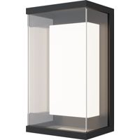 Maytoni Baker Street Applique murale d'extérieur moderne noire 3000 K 420 lm IP65