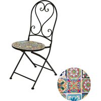 Stuhl Mosaik Modell Praga, für den Außenbereich geeignet. - OEM