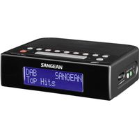 Sangean DCR-89+ Radiowecker DAB+, UKW AUX, USB Weckfunktion Schwarz