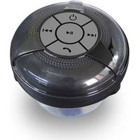Altoparlante Bluetooth bagno nero resistente all'umidità