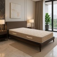 Colchón de Látex Natural + Funda 90x190 x 23 cm Muy Firme - Tejido 100% Algodón - Especial para Somier Eléctrico - Desmontable con Funda Lavable - 7 Zonas de Confort - Núcleo de Látex HR Pulido de Últ