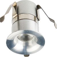 Pack de 6 spot rond BALI LED 2 fixe alu brossé 3000K 6x1,2W IP54 - EUROPOLE - 46130