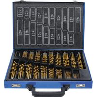 Bgs Technic – Jeu de forets HSS nitruré au titane 1-10 mm – 170 pièces – Précision dimensionnelle – Pour métal, plastique et bois