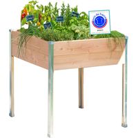 Bac Douglas sur pieds Design petit modèle - Bac sur pieds en bois non traité - 65cm x 60cm x 80cm