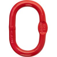 Stahl Aufhängeglied Einhängeglied für Forstkette 8mm Rückekette rot