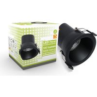 LED Einbaustrahler 6W Ø81mm 40° dimmbar - Lichtfarbe: Warmweiß 3000K - Farbe: Schwarz