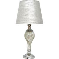 Sobremesa cromo mosaico espejo led interior pantalla plata jaspeada
