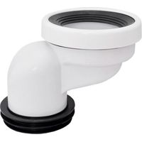 BUNTHAUS PA Bride de chasse d'eau décalée pour toilettes, connecteur de tuyau décalé, position de remplacement, levier de toilette en PVC étendu pour réparation de drain de toilette, urinoir, retrait