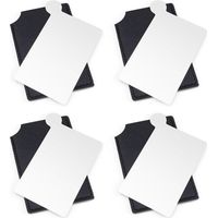 Miroir de Poche, 4 Pièces Acier Inoxydable Petit Miroir, Très Mince Mini Miroir, Petit Miroir pour Maquillage Palette Pouvant être Utilisé