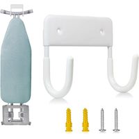 Houhence 5-inch Ironing Board Wall Mount – Easy wall or door mounting – Sturdy metal frame with plastic protection – Ideal for laundry rooms