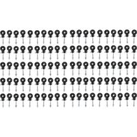100 Pièces Isolants Clôture Électrique pour Poteaux Métalliques, Système de Grille Électrique, Isolants pour Clôtures d'Élevage