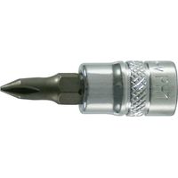 Conector de artornillado 1/4'' para Tornillo Phillips PH, pulido, tamaño : PH 1, Largo 30 mm