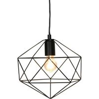 Suspension Led intérieure métal noire - Sampa Helios - Vega