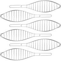 Grill für Fisch aus Edelstahl 13x41cm BBQ