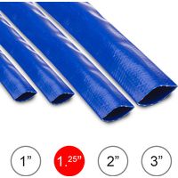 Wolf 5M Layflat Discharge Hose, 1.25-inch PVC, Pump Delivery for Flood Water & Ponds