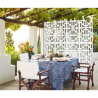 NO WAY - Panneau ajouré en PVC - Brise-soleil - Couleur : blanc - Dimension : 73x148 cm