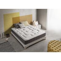 Simpur – Matelas hybride 140x190 cm 30 cm épaisseur – 11 zones de confort – Mousse viscoélastique et ressorts ensachés – Tissu thermorégulateur