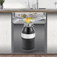 Triturador de residuos de cocina de 560 W Triturador de residuos alimenticios Triturador de basura Triturador de alimentos Instalación debajo del fregadero