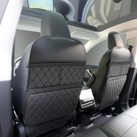 2 Pack Kick Mats Back Seat Protector,Seat Back Protector for Kids Feet Car Seat with Car Back Seat Organizer, Seat Back Protector Cover for Back of Front Seats - Protect against dirt and scuffs